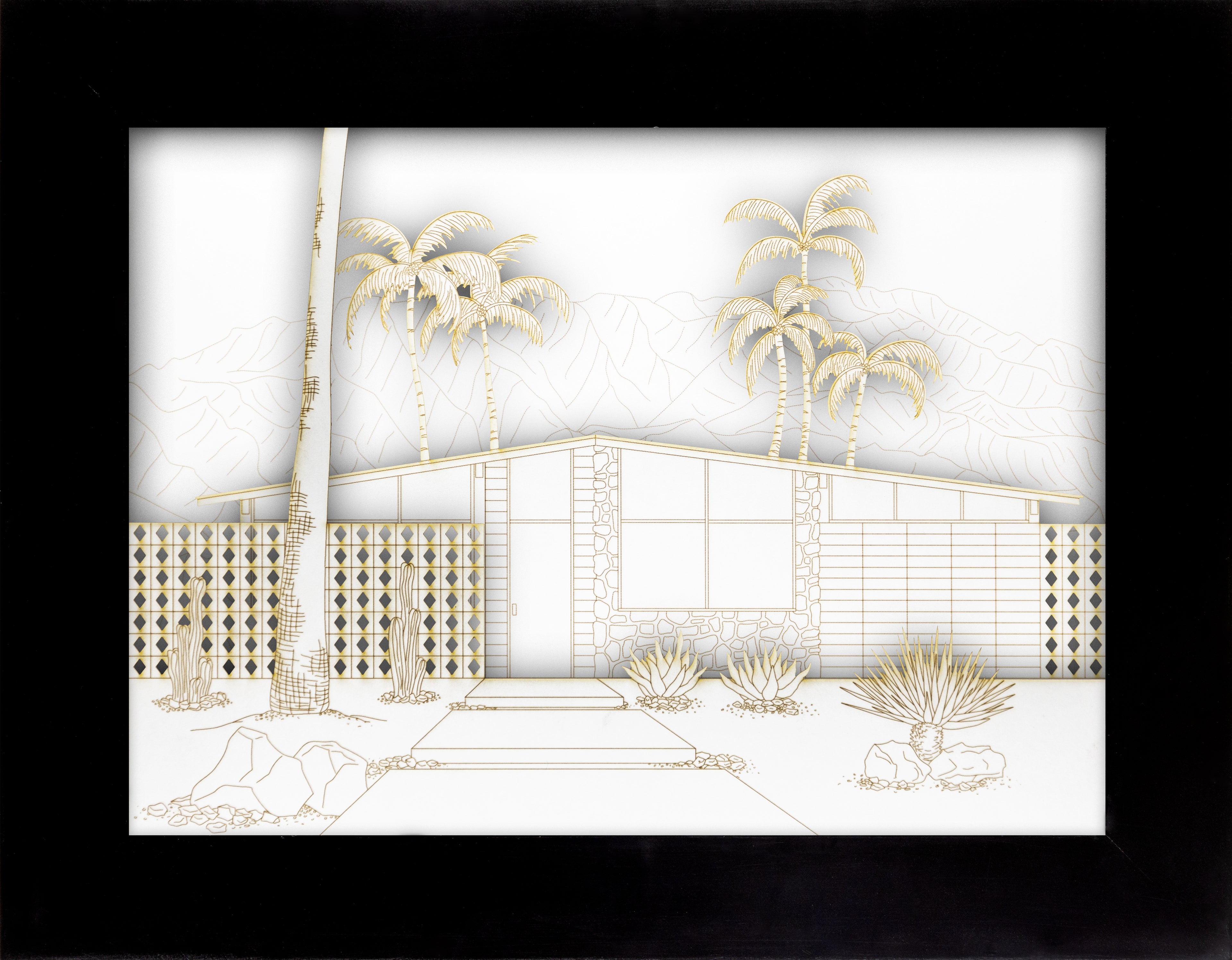 Mid-Century Modern Landscape Set