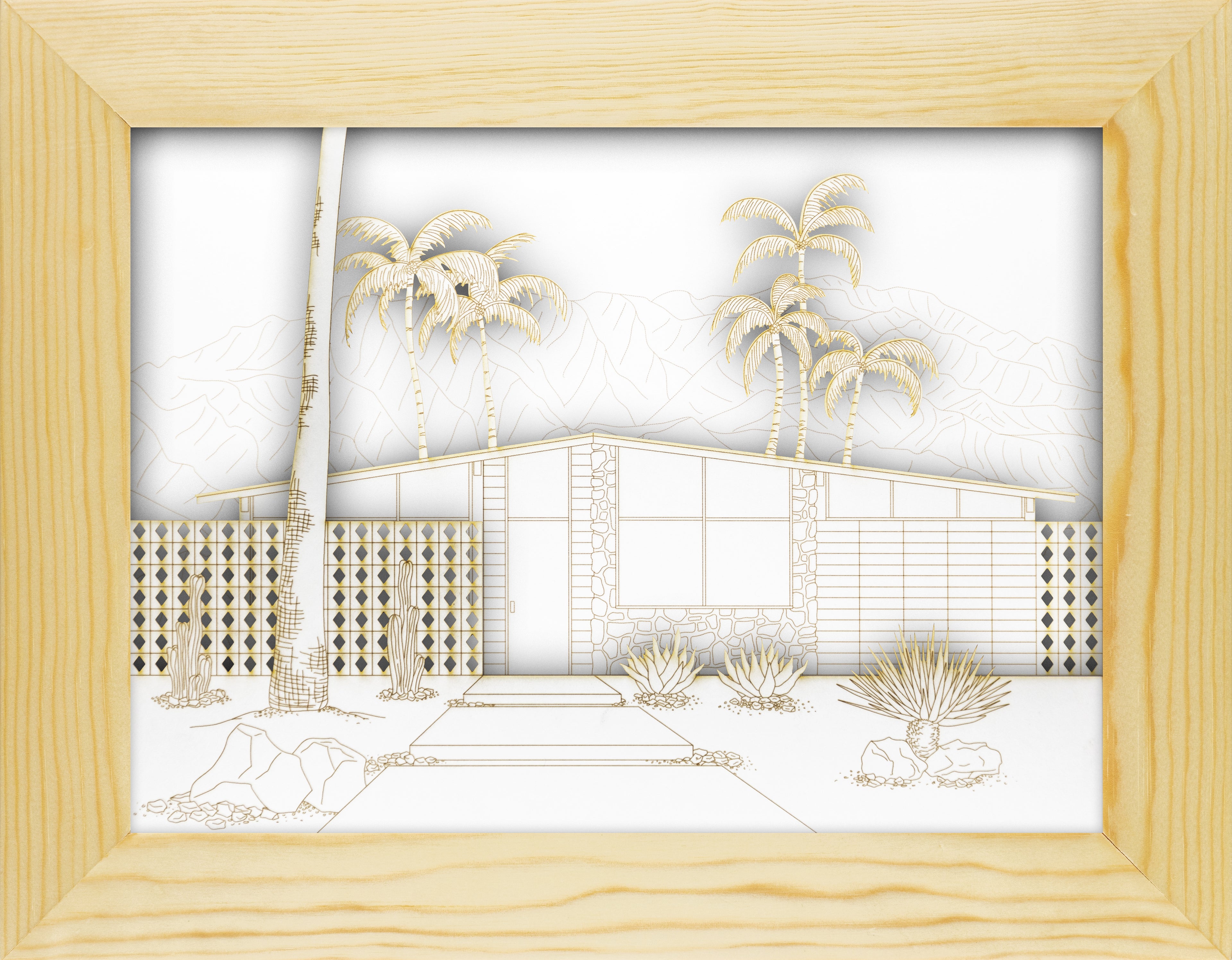 Mid-Century Modern Landscape Set