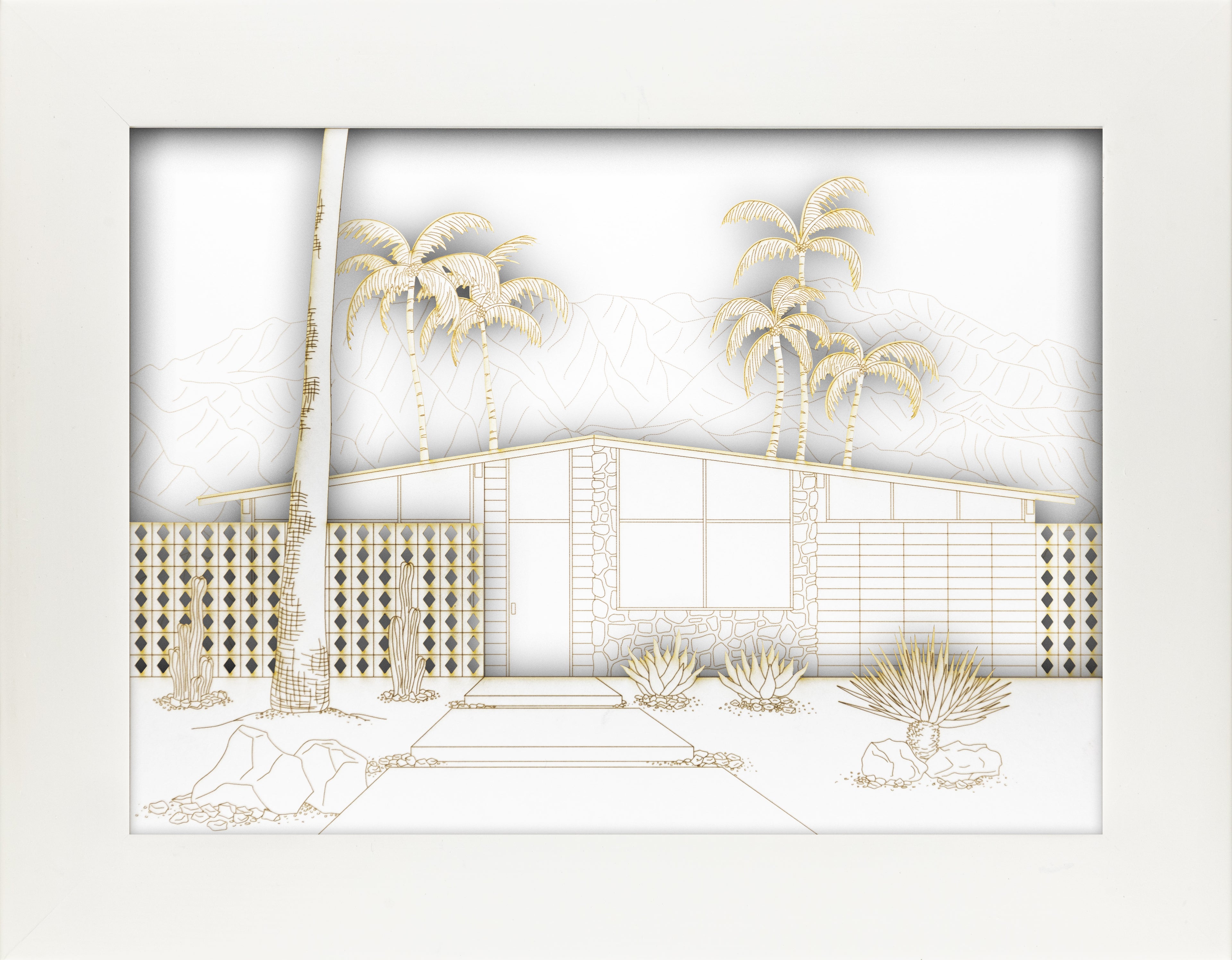 Mid-Century Modern Landscape Set