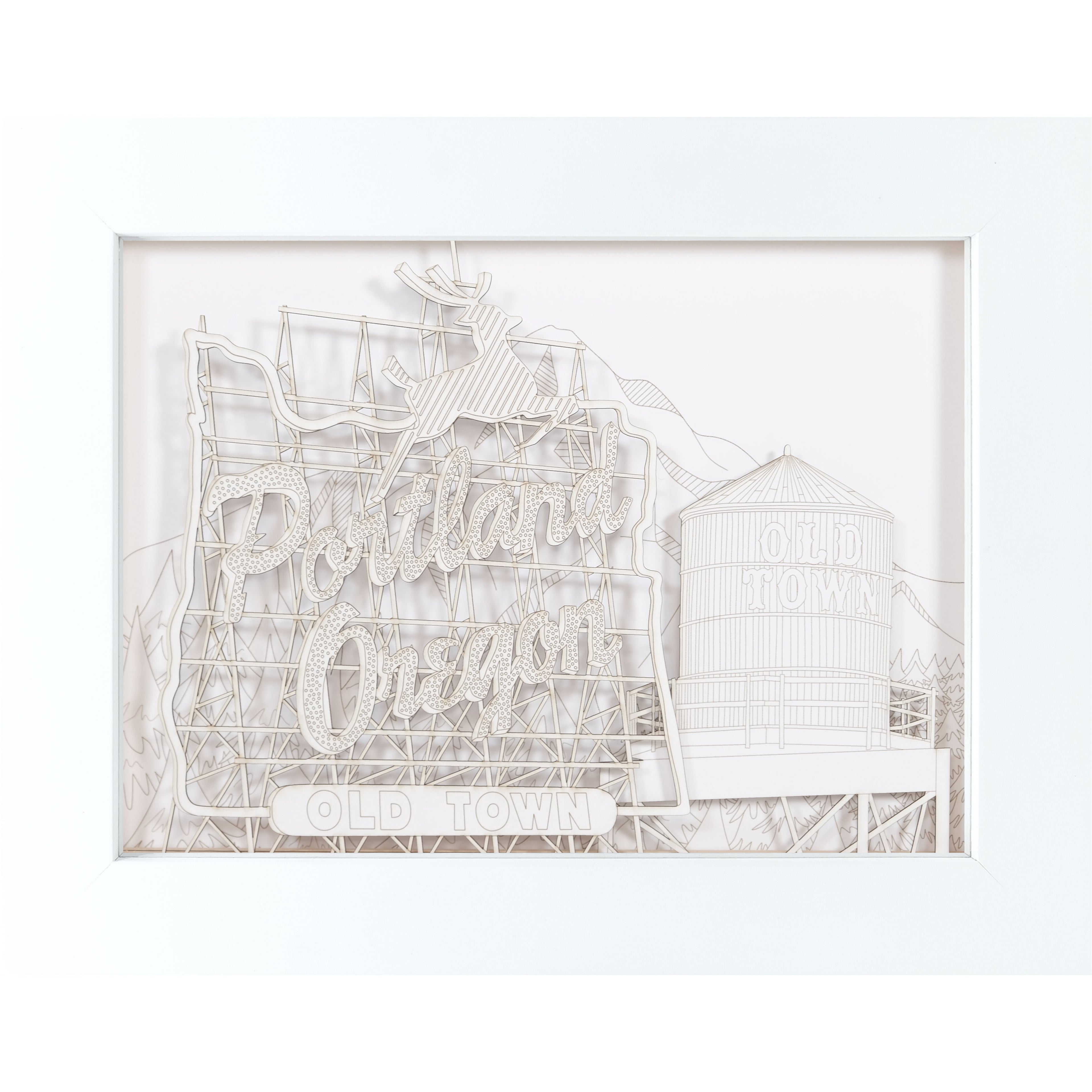 Stag Sign Landscape Set